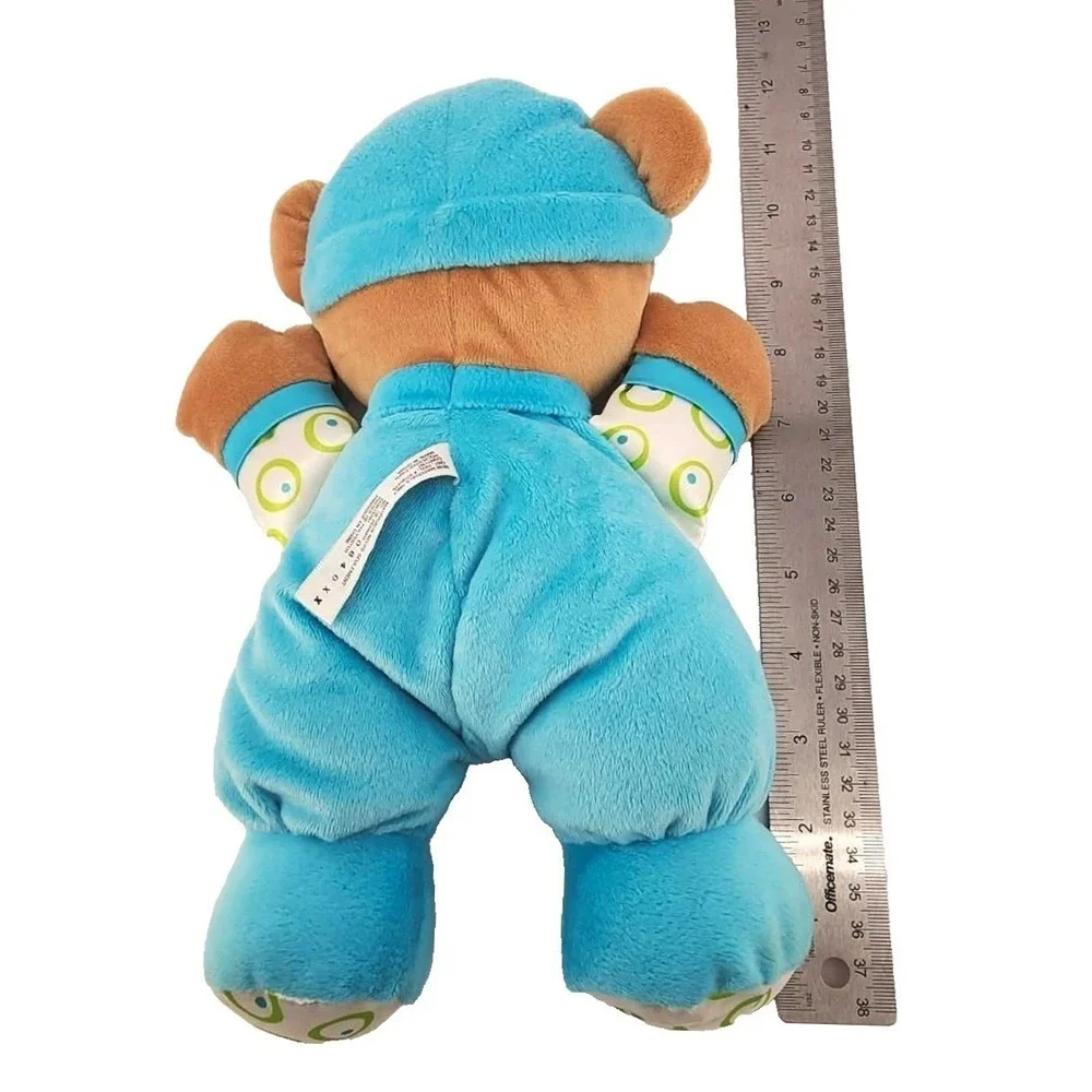 Fisher-Price‎ Plush Blue Baby's 1st Bear M9529 2008 Pajamas Stuffed Toy EUC